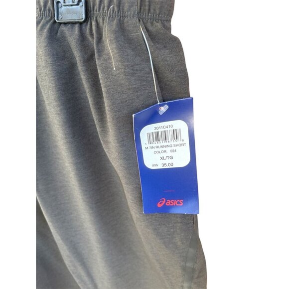 Asics Mens 7" Dark Gray Running Shorts Elastic Waist Lightweight XL/7 - Picture 5 of 5